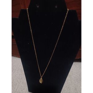 Gold-Toned Cowrie Shell Pendant Necklace, 19"